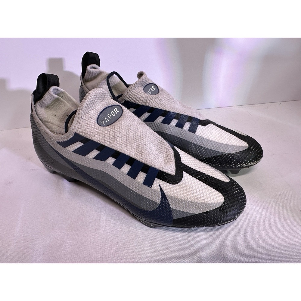 Nike Vapor Edge 360 Pro Football Cleats Grey Navy Blue Mens Size 8 DV0778-001